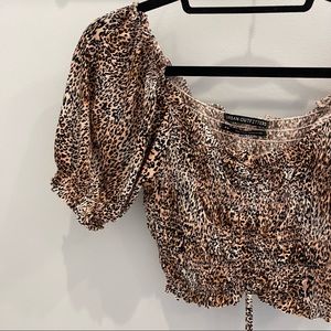 Urban Outfitters Cheetah Print Crop Top